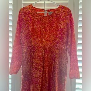 VINTAGE Lilly Pulitzer Silk Jumpsuit & Matching Neck Tie
